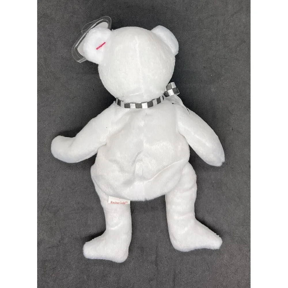 NASCAR Daytona 500 Celebrating 50 Years 2008 White TY Beanie‎ Baby NWMT